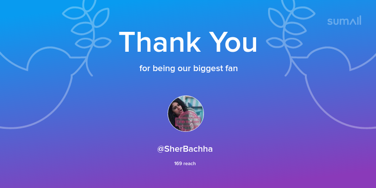 SurbhiArmy's tweet photo. Our biggest fans this week: @SherBachha. Thank you! via https://t.co/zdMxgUUG1o https://t.co/wxNTIn7h6e