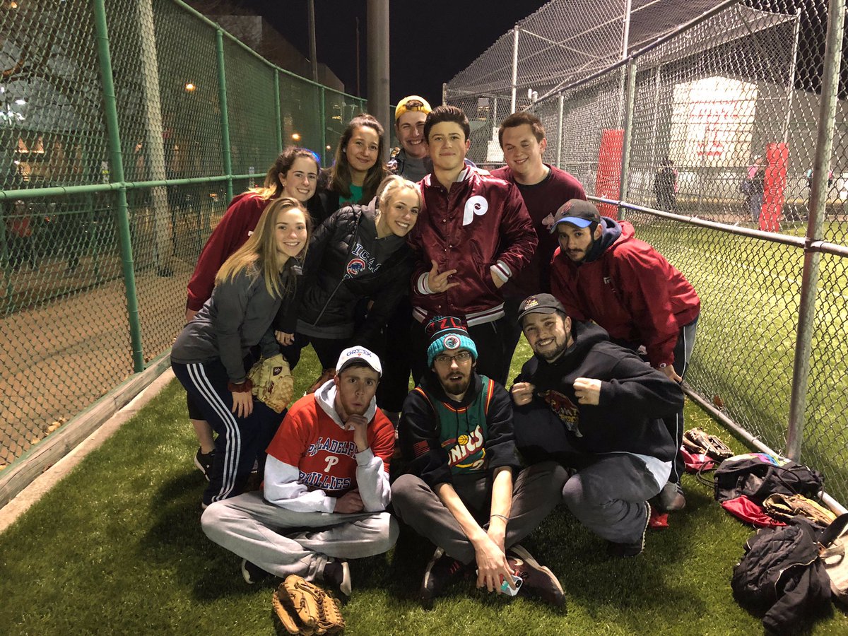 After getting robbed from a City 6 championship last year, <a href="/OwlSportsUpdate/">OwlSports Update</a>’s co-rec softball team is BACK on our redemption tour, starting off the season with a 21-8 win. #StillHere