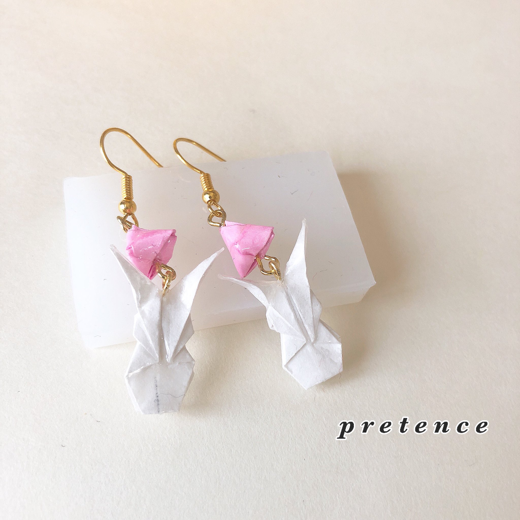 ハンドメイド 折り紙ピアス Pretence Pretence S Twitter
