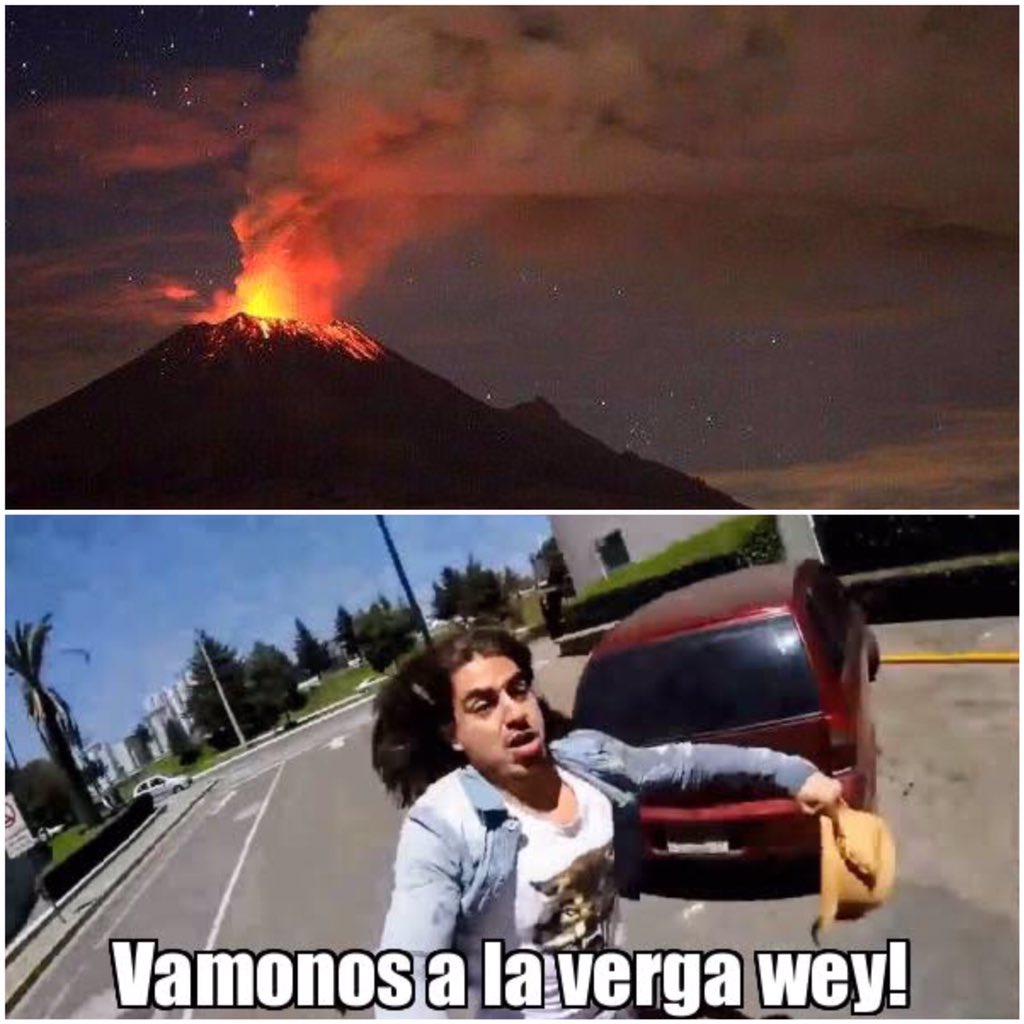 AreliuxHashiba's tweet photo. MÉXICO NUNCA TE TOMAS NADA EN SERIO 😂😂😂 #Popocatépetl https://t.co/8AI0KKeKgH