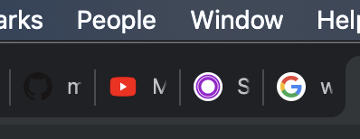 sparanoid's tweet photo. @github favicon fails on Chrome dark mode https://t.co/klnKJMIE67