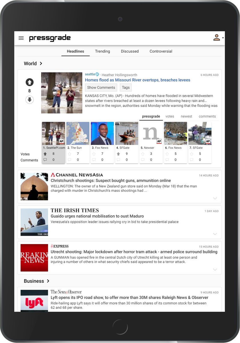 Pressgrade's tweet image. Best News Websites of 2019
1. Pressgrade (pressgrade.com) 
2. TBD