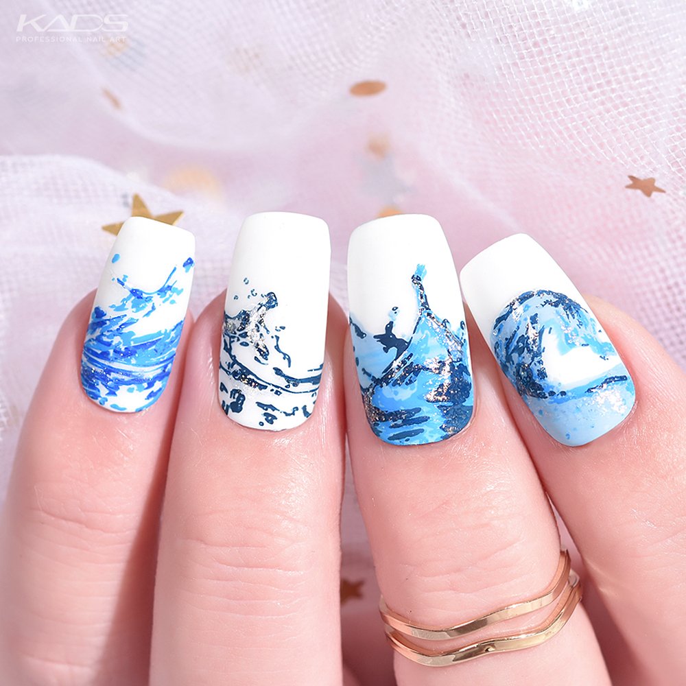 Kadsnailart's tweet photo. Nail design using KADS stamping plate Nature 011 from AliExpress store(link in bio). #nails #kads #kadsnailart #nailart #nailfashion #nailwork #nailsofinstagram #naildesigns #nailplates #nailpolish #nailartaddict #kadsnature #kadsnature011 #ocean #oceannails #waternails #sea https://t.co/JrkwBKpPEC