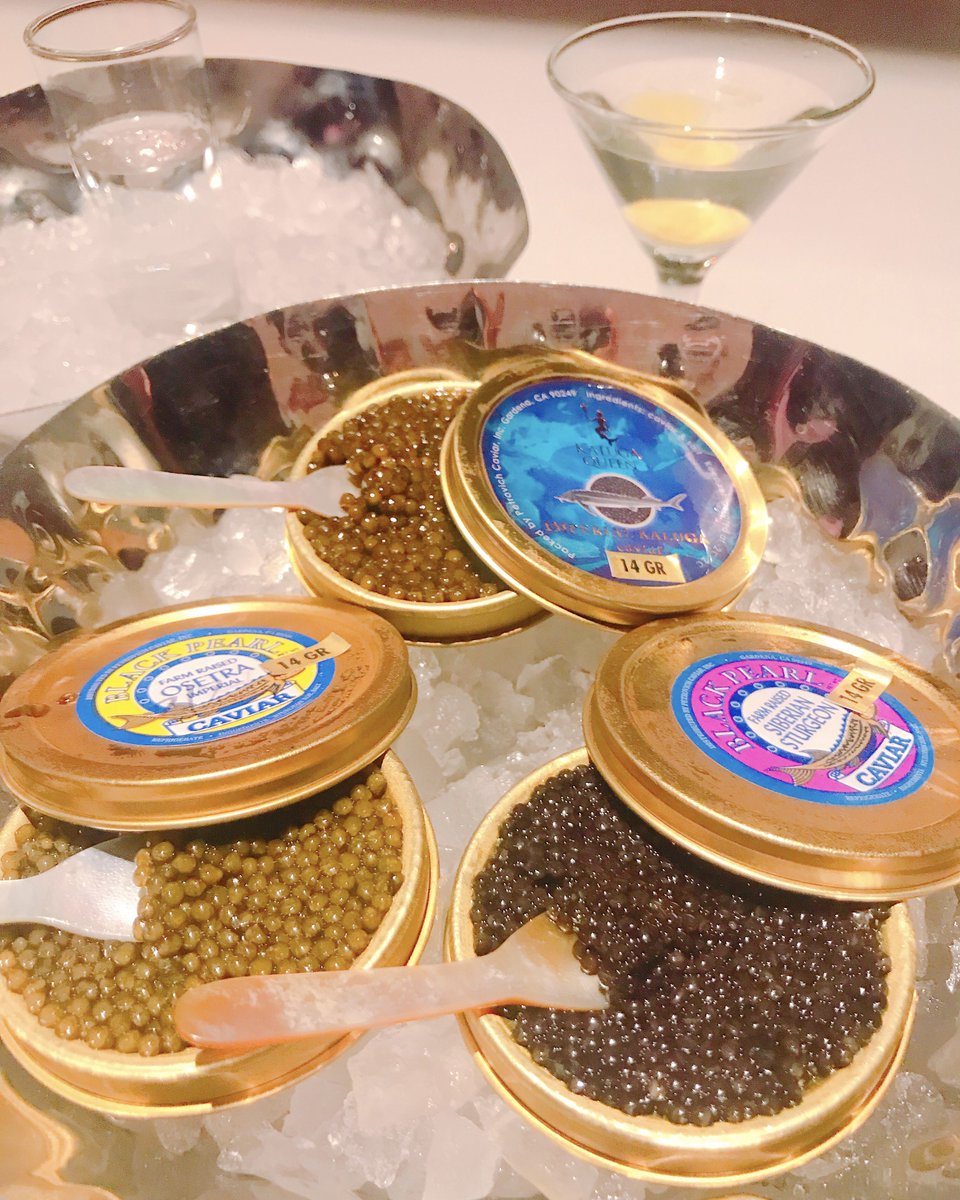 Bazaarbyjose's tweet photo. The best things come in three's - sturgeon, kaluga, and ossetra #caviar, each paired with @KetelOne cocktails &amp; @belvederevodka Unfiltered. Visit #BazaarLA by @chefjoseandres at the @slsbeverlyhills now through 3/31 to savor and learn about the particularities of each one. https://t.co/0HJYzJL1qd