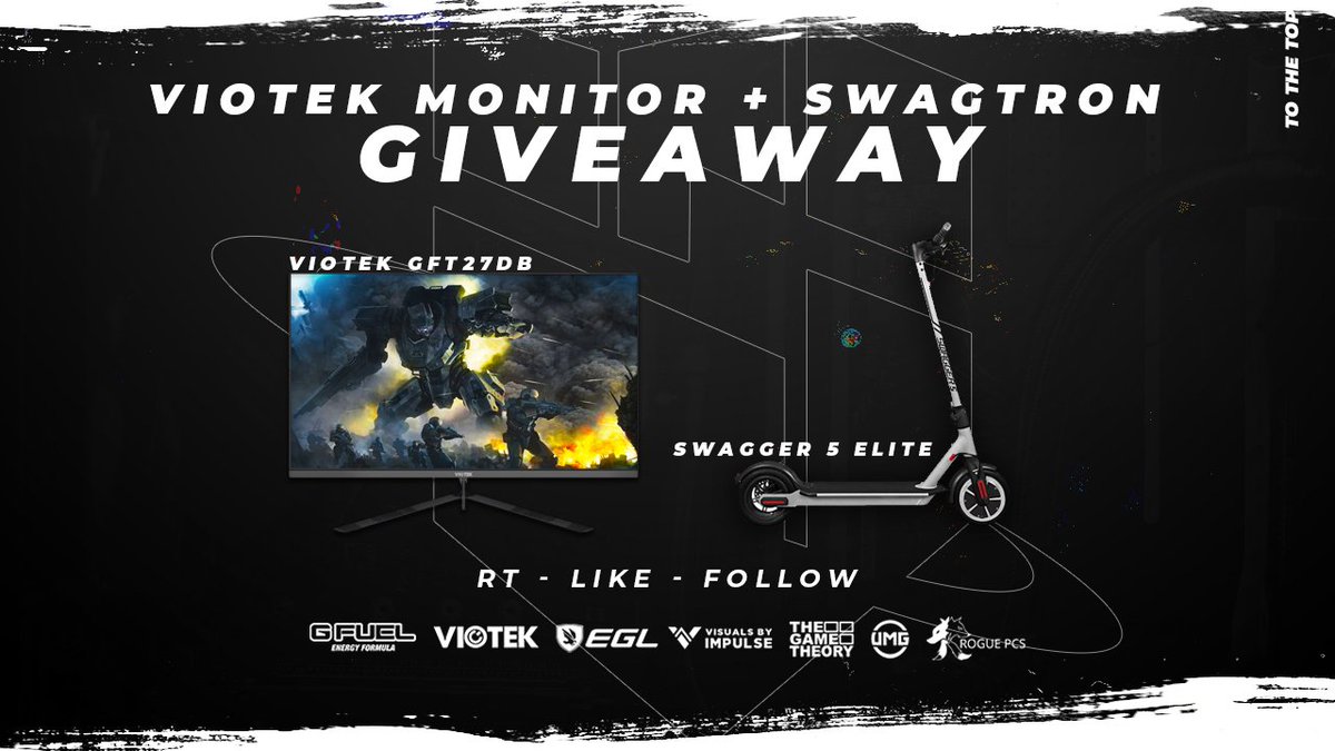 WorldBestGaming's tweet photo. Viotek 🖥️ Monitor &amp; Swagtron 🛴 Scooter #Giveaway 🤙

To enter:

Tag 2 👦 friends!

Rt, Like, Follow @viotekusa &amp; @WorldBestGaming

#ToTheTop ☝️🌎

[Ends April 1st] https://t.co/Jw8VQT7qoz