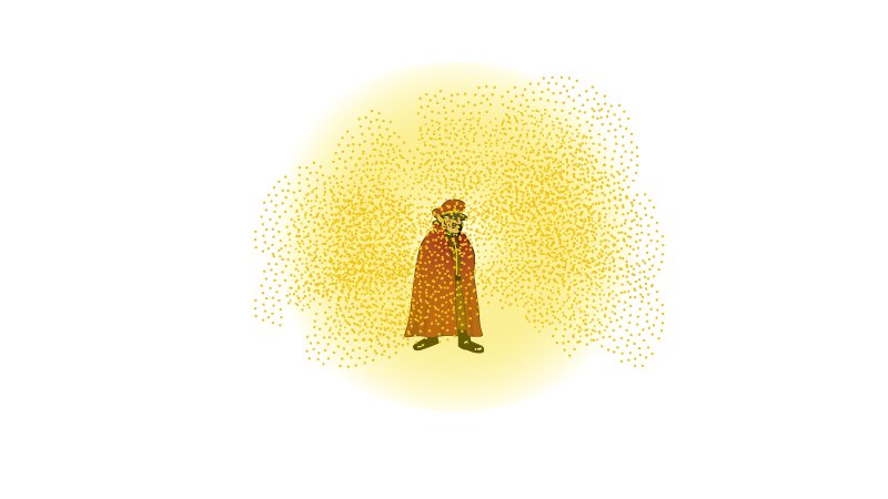 「こちらが7,000花粉です。スタートしたばっかりなのに もう総統が霞んで見えます」|吉田@鷹の爪団(本物)のイラスト