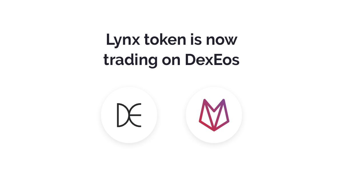 NEW #listing!! @EOSLynx Tokens trading on <a href="/dexeosio/">DEXEOS.io</a>!!