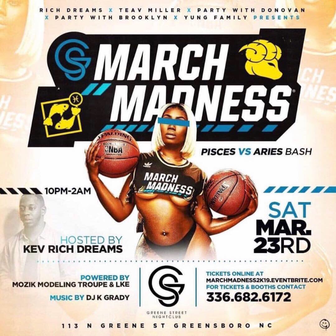 PartyPlugKash's tweet photo. #TOOLITCREW PRESENTS 😈
@brooklynbillz2 

#MARCHMADNESS 🏀😏

📅: Mar. 23rd 
⏰: 10pm-2am
📍: 113 N Greene St 

#NCCU #NCAT #UNCG #WSSU https://t.co/bTMC1ZamRN