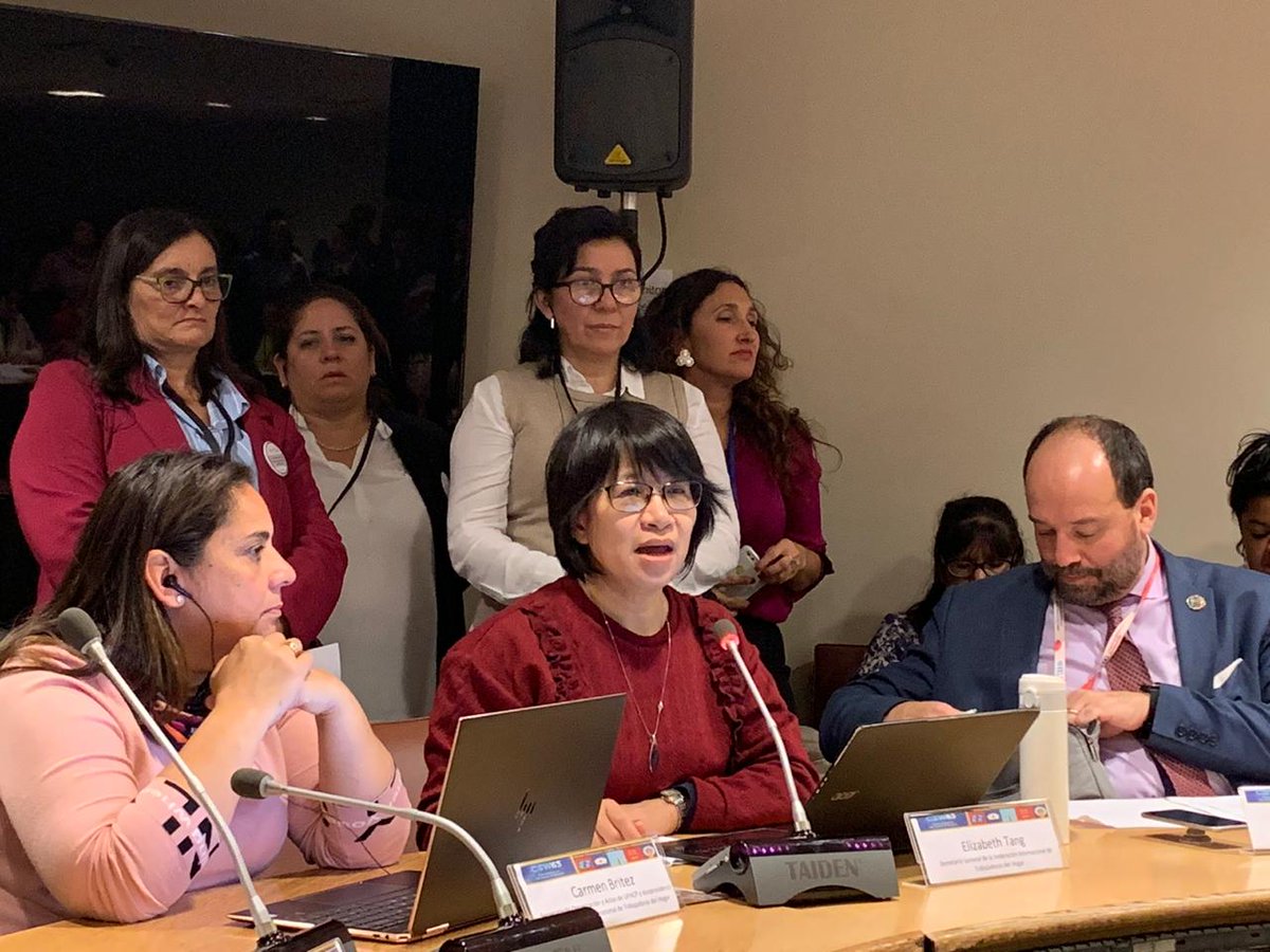 onumujeresEcu's tweet photo. #ElizabethTang presidenta del @IDWFED: la ratificación del Convenio 189 de la @OITAmericas no es el final de su lucha. Su implementación y cumplimiento lo es.
"Our main objective is to unite all domestic workers to fight and defend our rights" #CSW63 #SideEvent @UN_CSW https://t.co/jyolxy6b3u