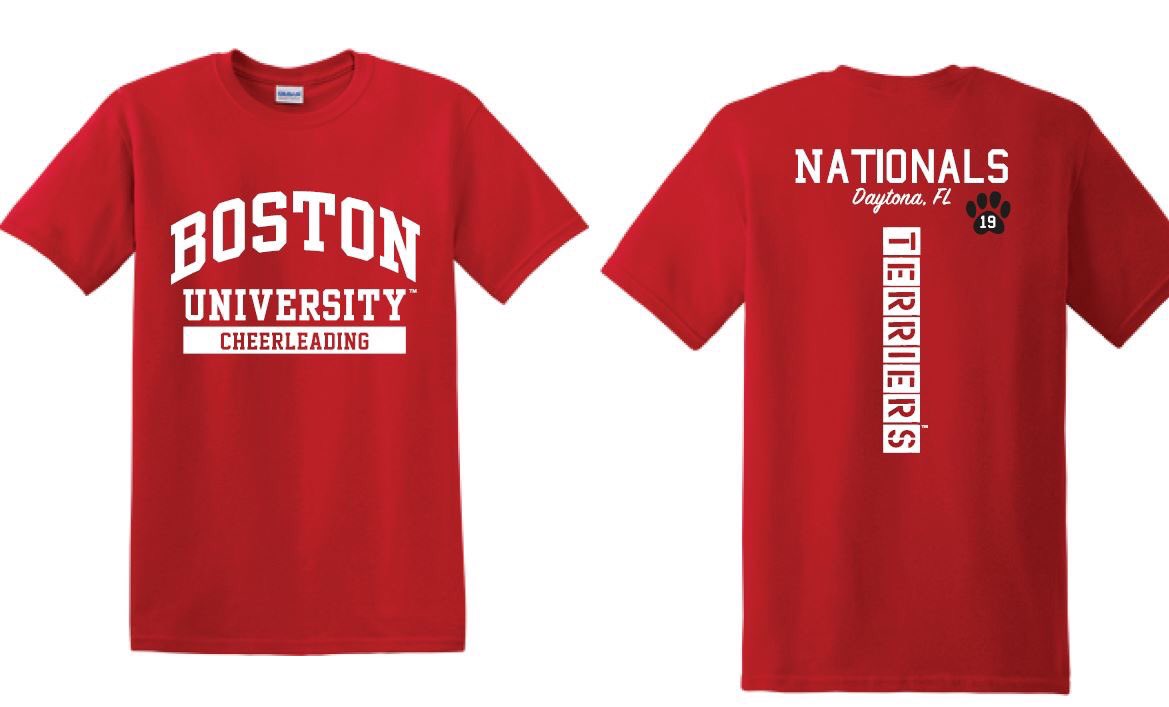 CheerBU's tweet image. Coming to Daytona or supporting from afar? Outfit yourself in a BUCAG Nationals T-Shirt! T-Shirts are on sale for 48 hours only, so get yours while you can!

buathleticsfundraisers.ignitecx.com/BUCAGDaytona