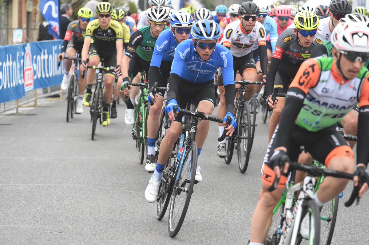 RusveloTeam's tweet photo. Here are some photos from yesterday’s #GPIndustriaeArtigianato where Evgeny Shalunov finished on the seventh position. This week Evgeny will start the WT stage-race Tirreno-Adriatico 🚴‍♂️🇮🇹

📸: Sirotti
#RockTheRoyalBlueJersey #GazpromRusVelo #cycling #ciclismo #procycling https://t.co/MxOoGw08fj