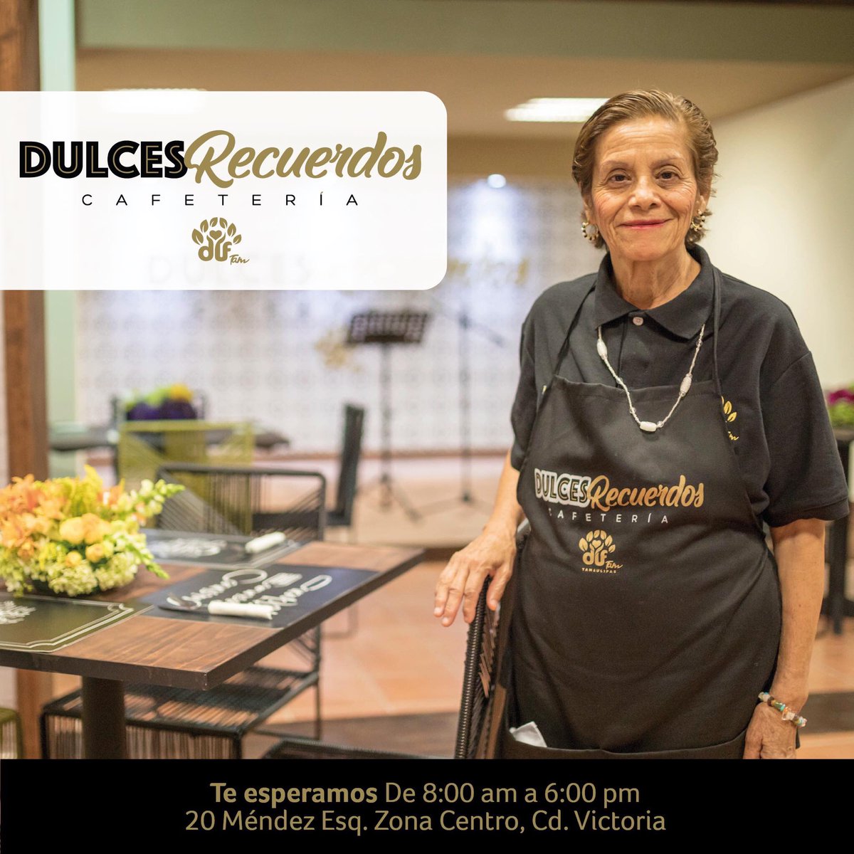 La #CafeteríaDulcesRecuerdos te ofrece deliciosos desayunos y meriendas, visítanos y apoya este proyecto que beneficia a nuestros adultos mayores. #DIFTam #TeQuiereBien <a href="/gobtam/">Gobierno Tamaulipas</a> #Tamaulipas