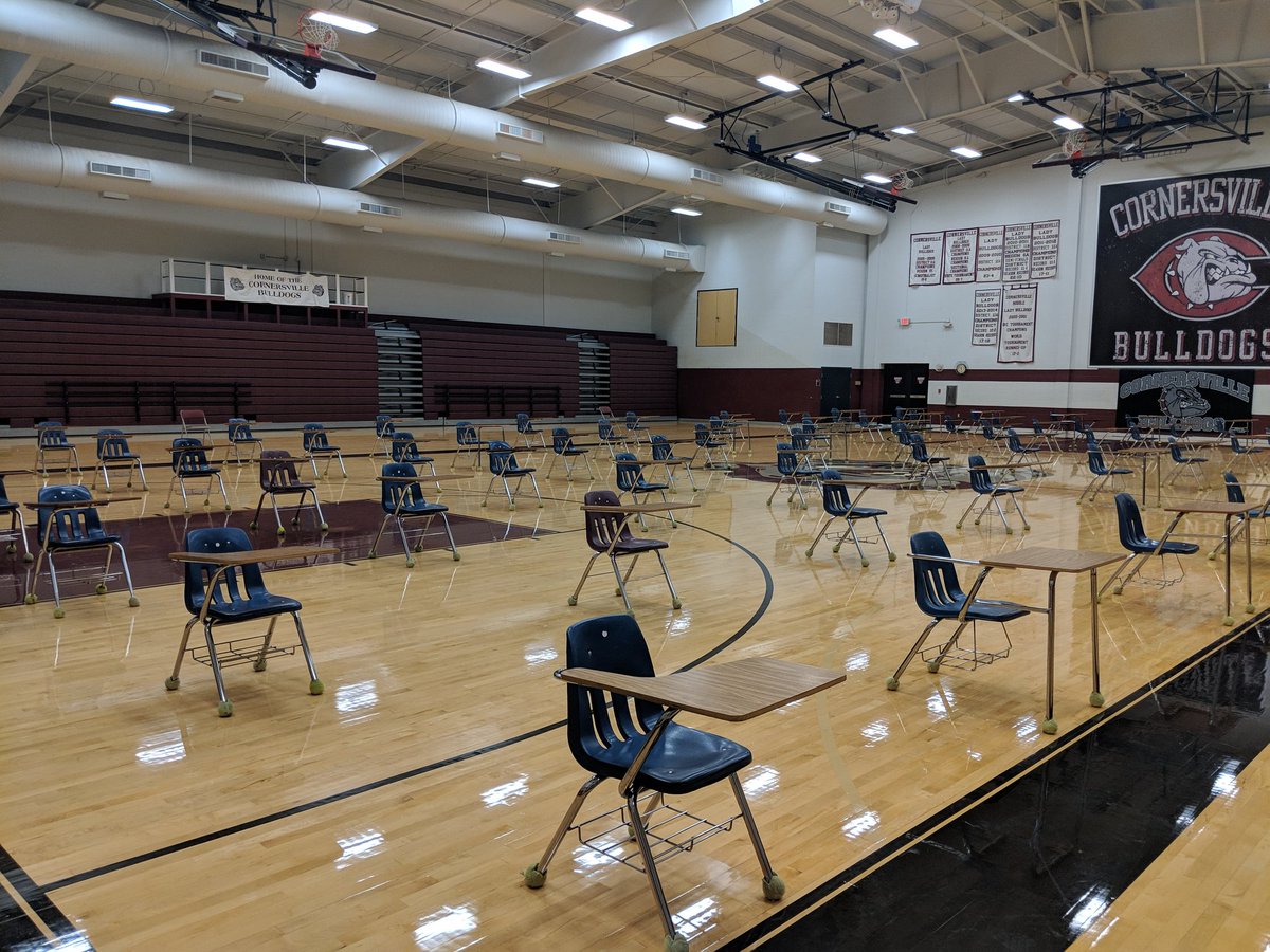 CornersvilleHS's tweet photo. Big things happening here tomorrow for the Class of 2020. You have put in the work, now go get it! #bulldogproject21 #thehayisinthebarn https://t.co/6VdzVjDgoz