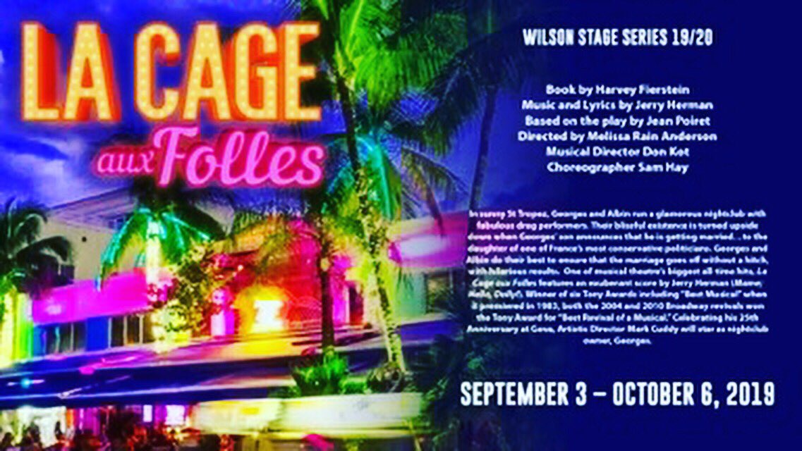 melissarainnyc's tweet photo. Thrilled to be directing La Cage Aux Folles @gevatheatre this Fall! Starring @GevaCuddy as Georges https://t.co/HLQ5Dr0OZa
