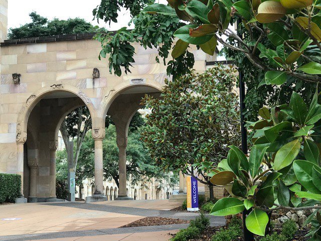 UQ_News's tweet photo. A cloudy start at #UQ with the odd drop of rain, but don't be lulled into a sense of complacency. Another hot day is on the way. #unseasonablywarm #wheniswinter https://t.co/nVuyLuPPw6