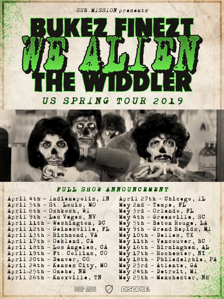 The_Widdler's tweet image. Full Date Announcement | #WeAlien Tour (@BUKEZFINEZT x @The_Widdler) 

#DoYouBelieve 👽