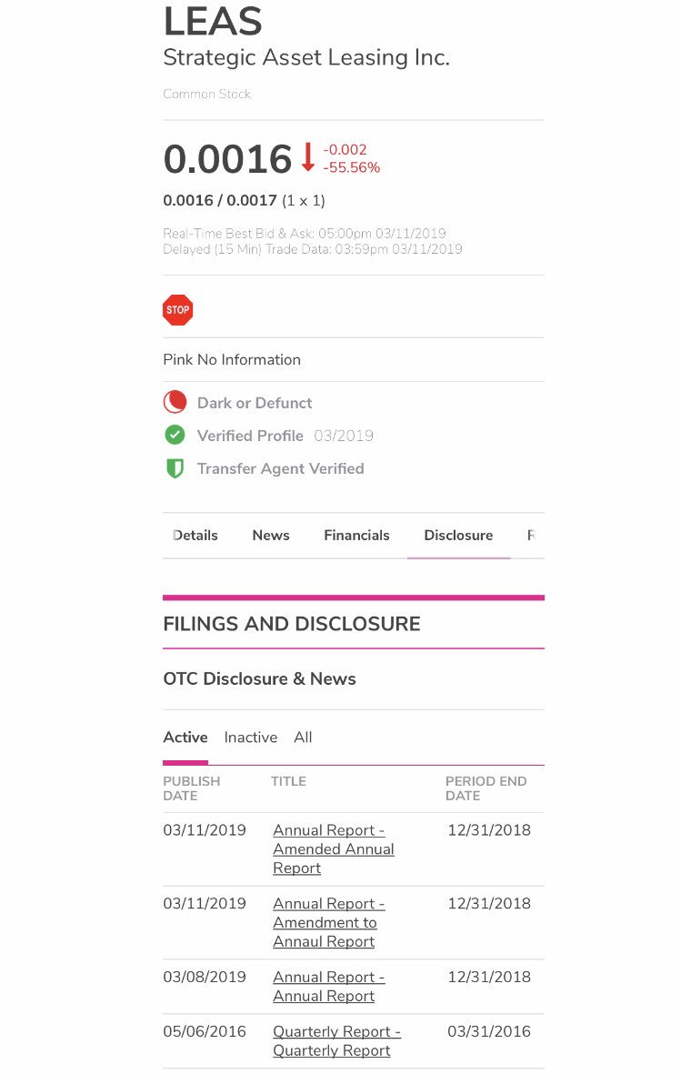 RogierJW's tweet photo. $LEAS .0016 more filings hit adding another 5M @ .0013 tomorrow https://t.co/guSRSFTVtA