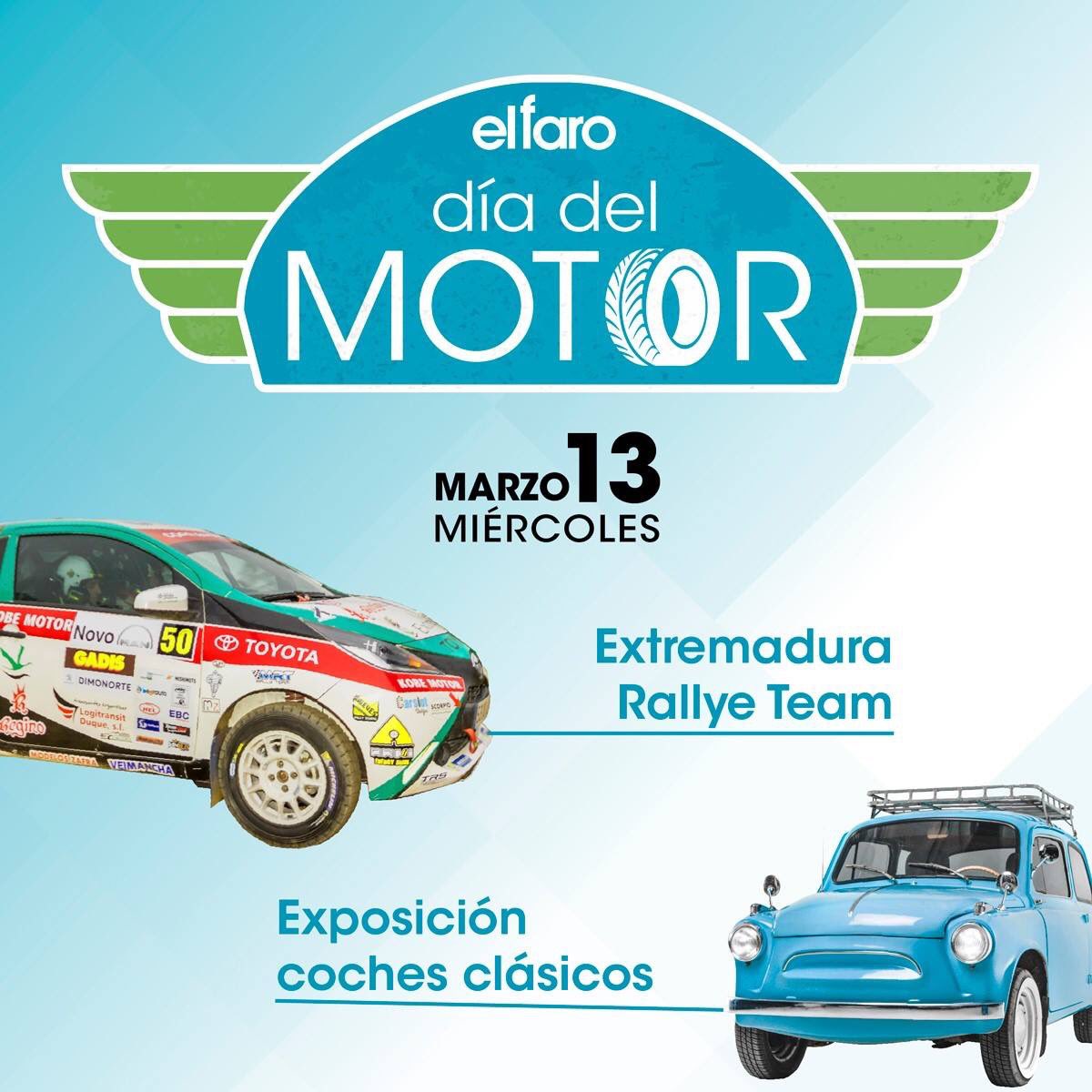 🇪🇸 Este miércoles ven a vernos al Centro Comercial #ElFaro en el día del motor

🇵🇹 Na próxima quarta-feira venha nos ver ao CI #ElFaro