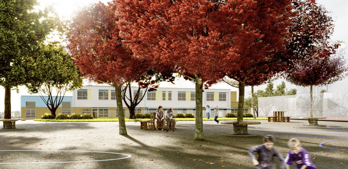 NTAplanning's tweet photo. It’s been a very busy time for NT+A with our education portfolio. Haringey have today granted permission for the major redevelopment of Earlham Primary School in Wood Green. Modern, efficient design of a new school block and over 1,000sqm of unlocked play space as a result. https://t.co/NouxPNK1oT
