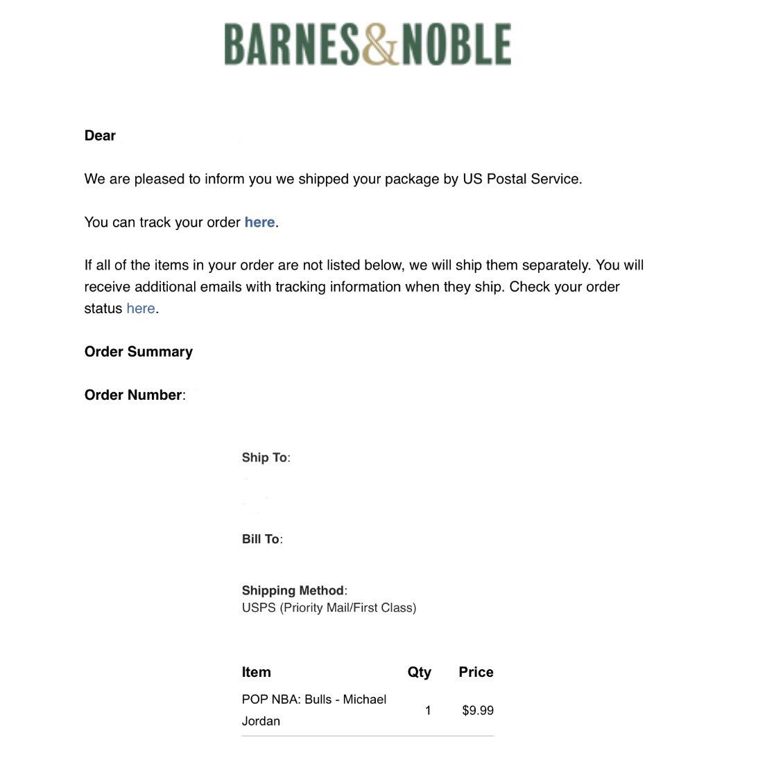 Snkr Twitr On Twitter Barnes And Noble Shipping Emails Going Out