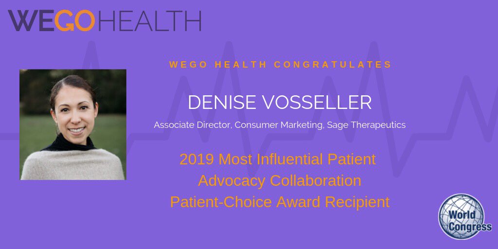 socialhealthnet's tweet photo. Congratulations @SageBiotech! 2019 Most Influential Patient Advocacy Collaboration Patient-Choice Award. #planningbeyondthebaby #patientadvocacy #patientexperience #patientchoiceawards #PatientCongress19 https://t.co/Ed1gMWK702