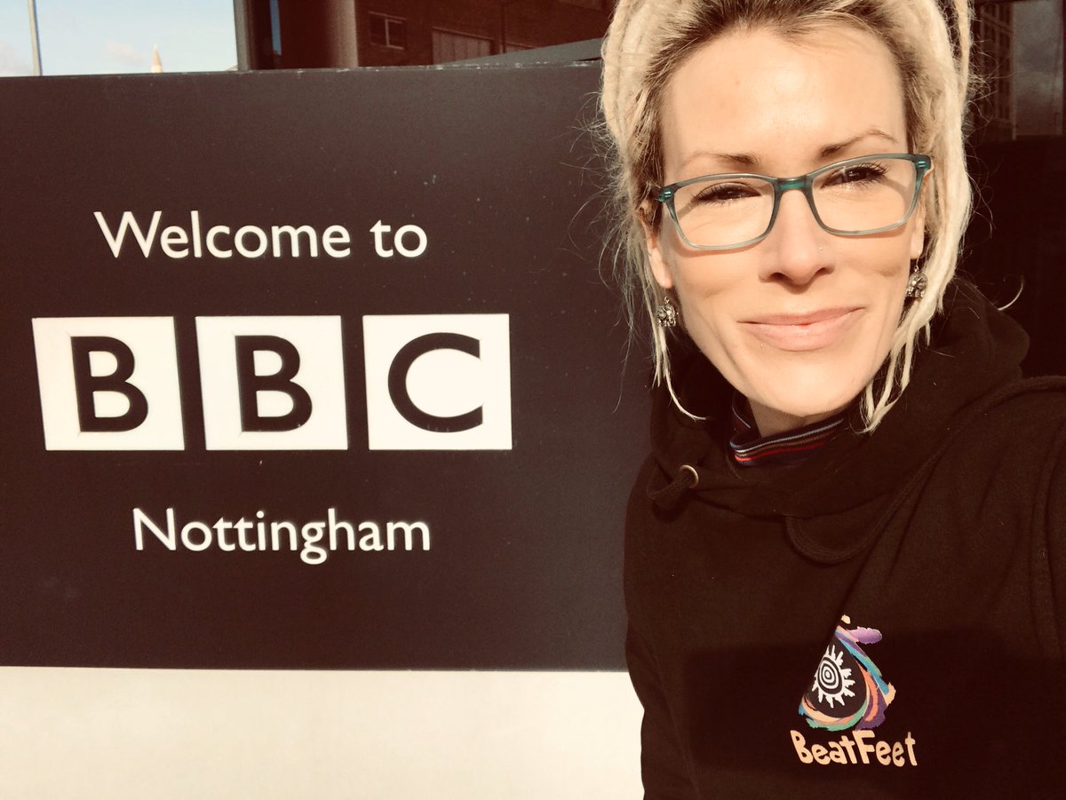 BeatFeet1's tweet photo. Thank you for inviting us in today @BBCNottingham to talk about our Royal family workshop and our Arts Council projects. @KensingtonRoyal #drumming #nottingham #wellbeing https://t.co/Y9fgRSY8uq