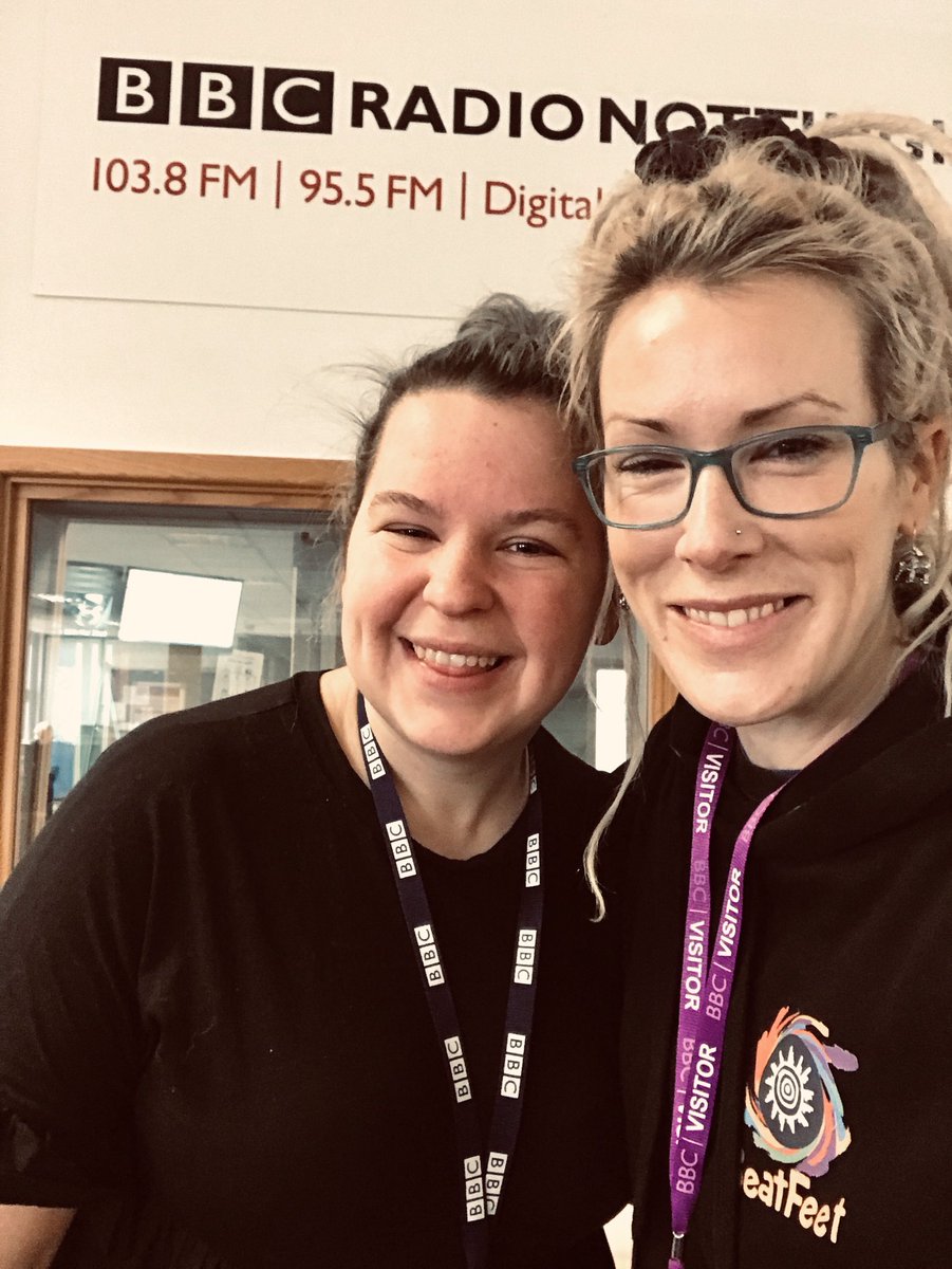 BeatFeet1's tweet photo. Thank you for inviting us in today @BBCNottingham to talk about our Royal family workshop and our Arts Council projects. @KensingtonRoyal #drumming #nottingham #wellbeing https://t.co/Y9fgRSY8uq