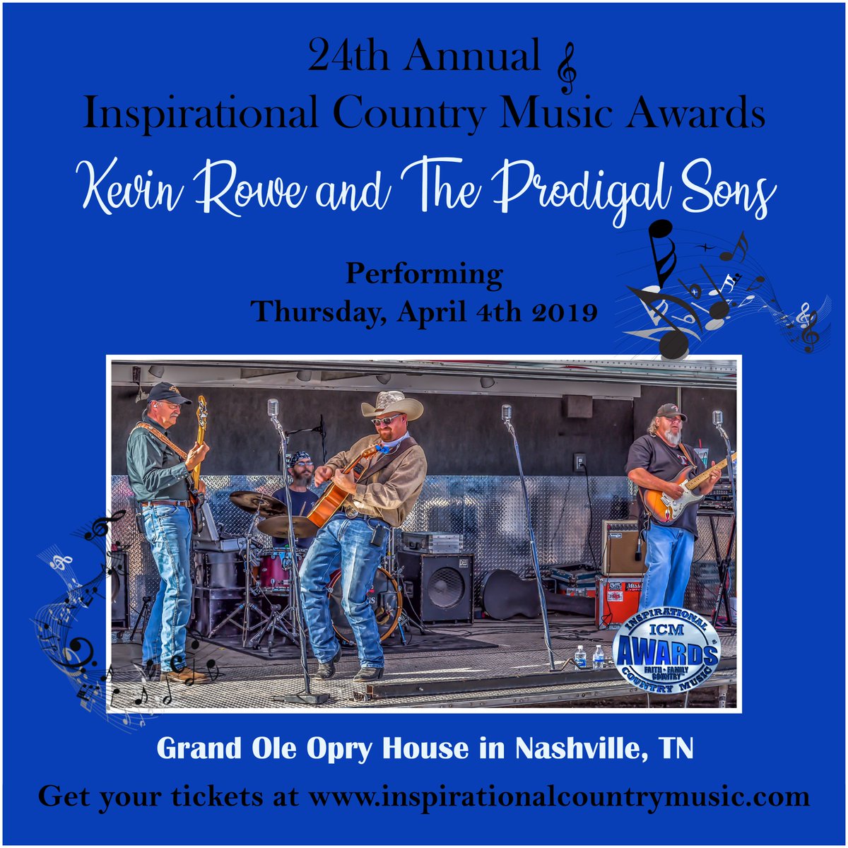 ICMAssociation's tweet photo. Kevin Rowe & The Prodigal Sons / KPRS 4 God Music Ministry Inc. will be one of our performers! π€
Not only are they performing, but they were also nominated this year for Vocal Group/Band and Music Evangelist of the Year. π
#ICMAAwards #KevinRowe #KevinRoweAndTheProdigalSons https://t.co/s0ImN6ptXj