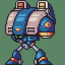 Tacobear8's tweet photo. 64x64  
can't create one then imitate one
from Mega man X
#pixel_dailies #mech #pixelart #aseprite https://t.co/zONJiLqSjB