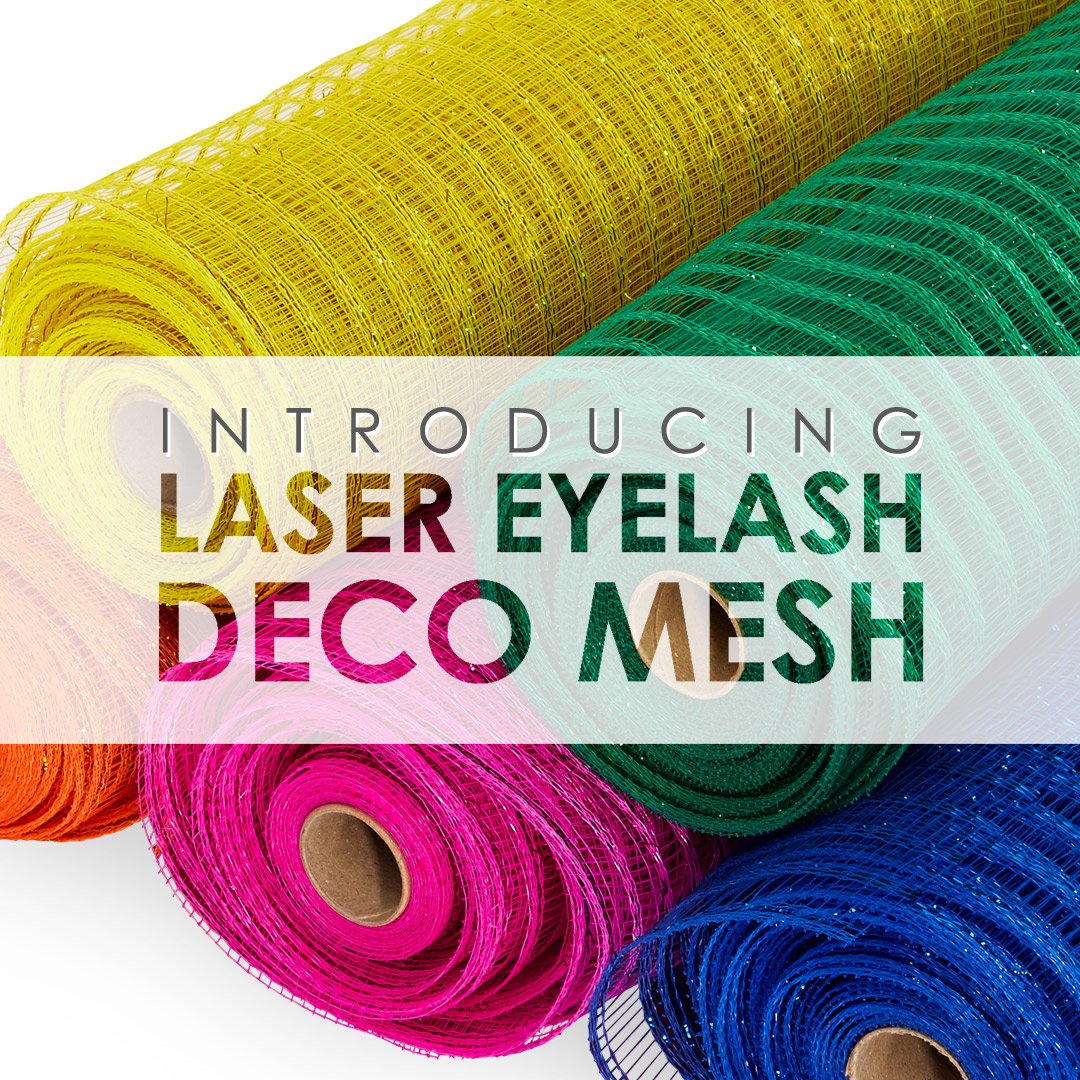 papermart's tweet image. Calling all creative wreath makers! We now have laser eyelash deco mesh :). Shop Now: paperm.art/laser-eyelash #decomesh #wreathmakers