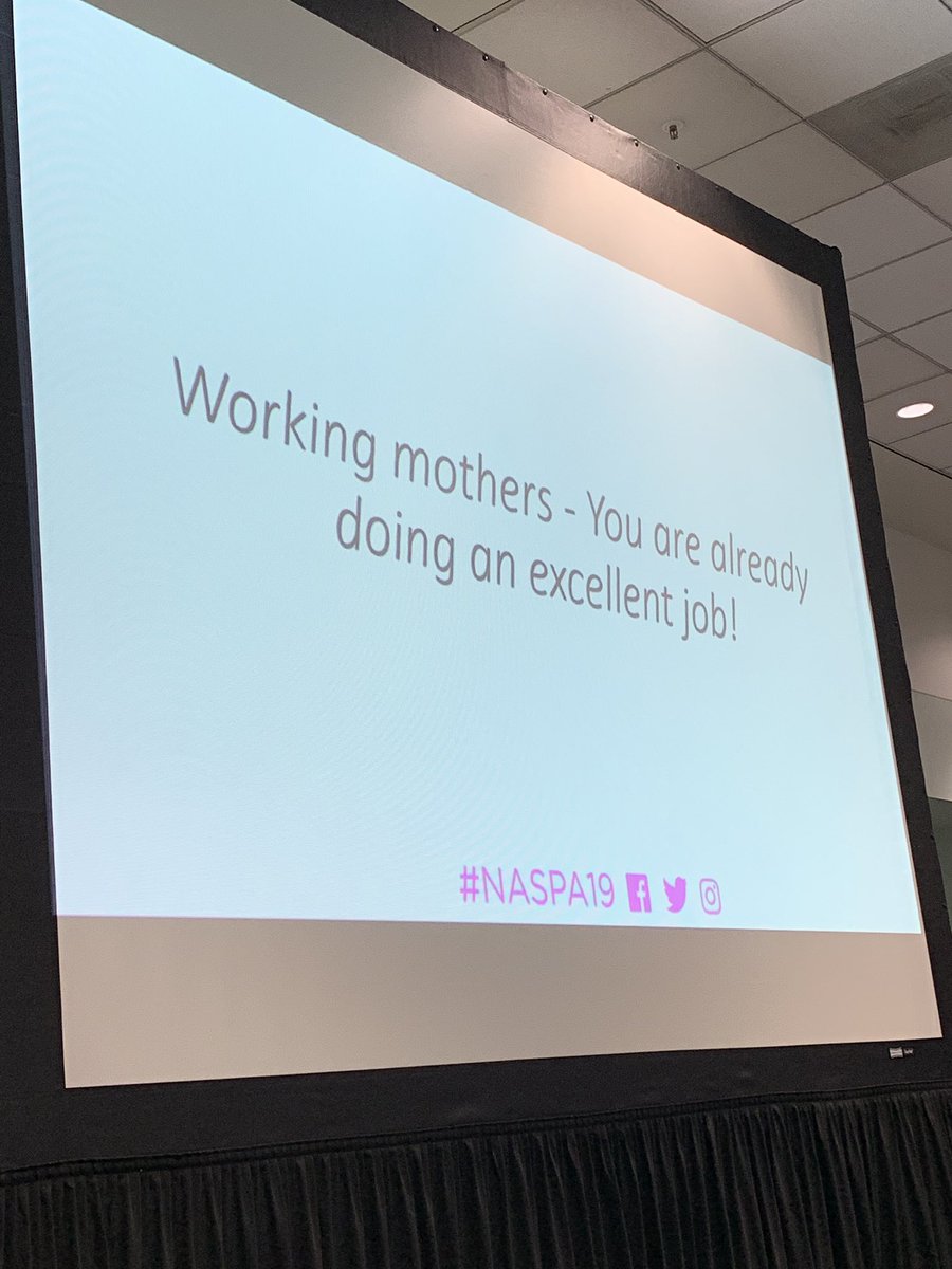 Embracing my roles as a mother of a #sixmonthold and a student affairs professional #NASPA19