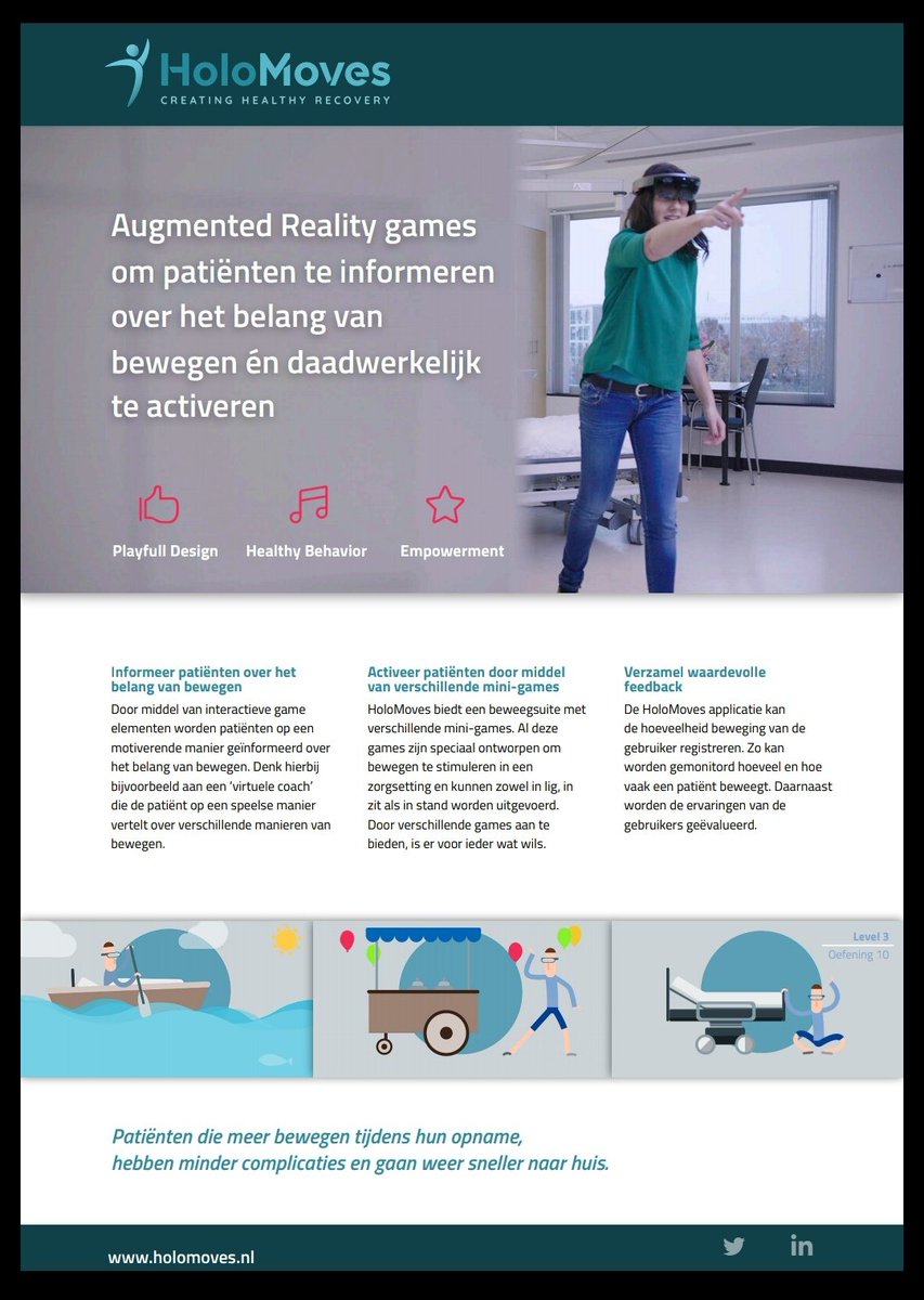 Voor innovaties en inspiratie ga je naar de (gratis) Zorg&amp;ICT beurs in de Jaarbeurs Utrecht. <a href="/HoloMoves/">HoloMoves</a> zal uiteraard niet ontbreken; bezoek woensdag 13 maart onze stand 11HL30 en kom in beweging. <a href="/vakbeursZorgICT/">Zorg&ict</a> <a href="/UMCUtrecht/">UMC Utrecht</a>