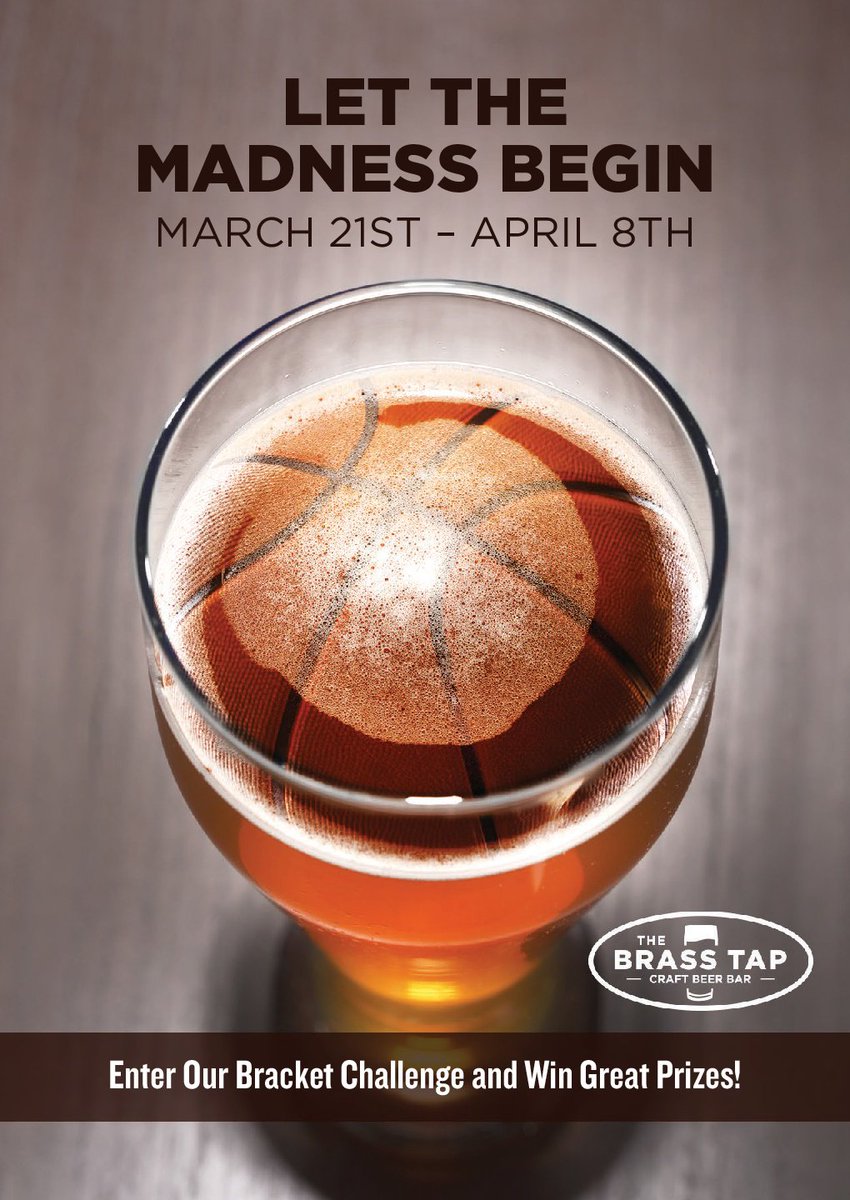 BT_Perimeter's tweet photo. Stop by The Brass Tap on selection Sunday to enter our Bracket Challenge for a chance to win great prizes! 🍻🏀🍻 https://t.co/aqOxv67Z17