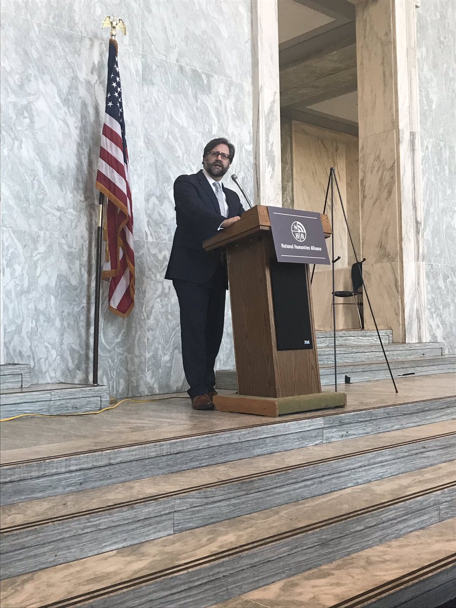 HumanitiesAll's tweet photo. We are thrilled to have @NEHgov Chair Jon Parrish Peede give remarks are our evening reception! #HAD19 https://t.co/56CpVMgbBa