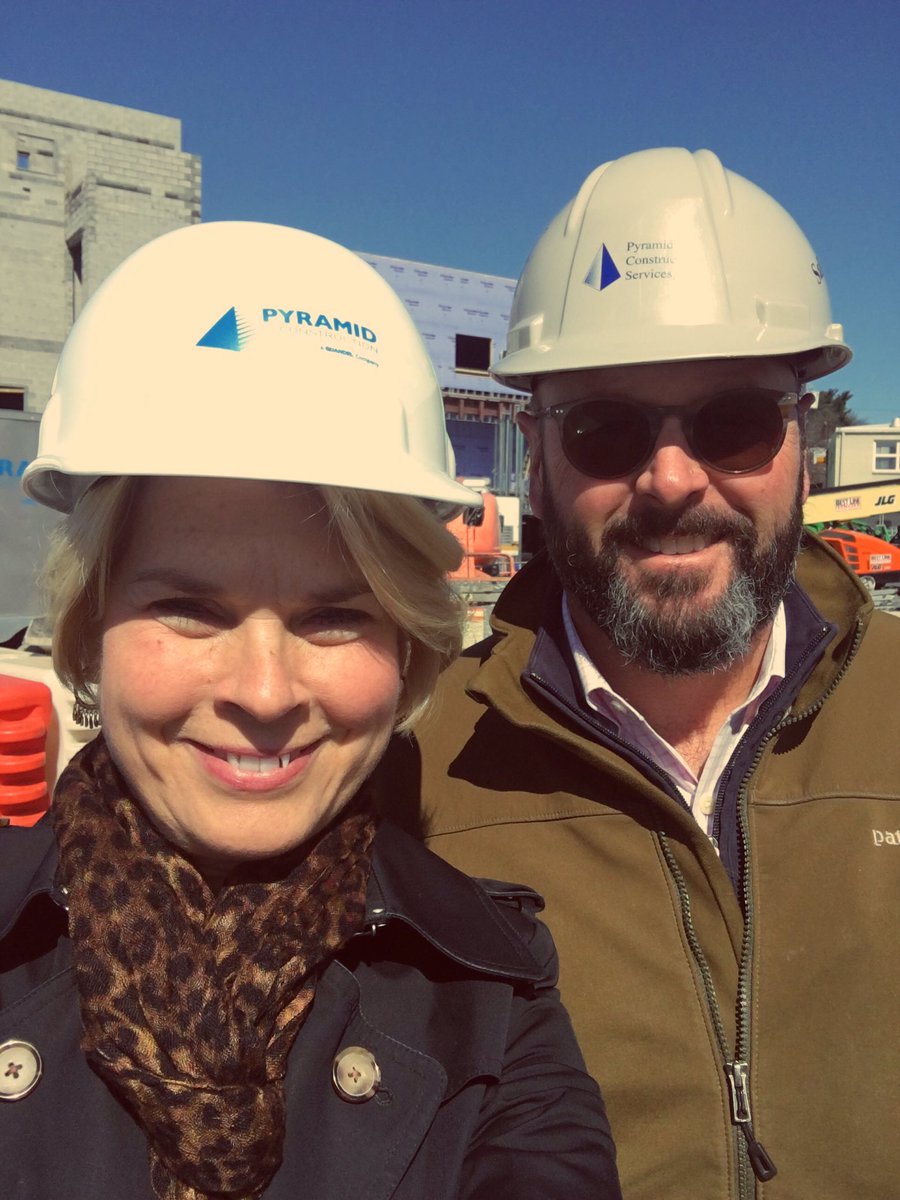 DeeterGallaher's tweet photo. Hardhats in #HighGear with @SmithLandUSA President & CEO @rickjordan3!
@AnneDGallaher and Jordan III enjoyed a Monday afternoon tour around the new #CampHill retail and office destination, @Neighbors_Smith. #ShopSmallPA #Retail #SmithLand https://t.co/RQc18PvnAR