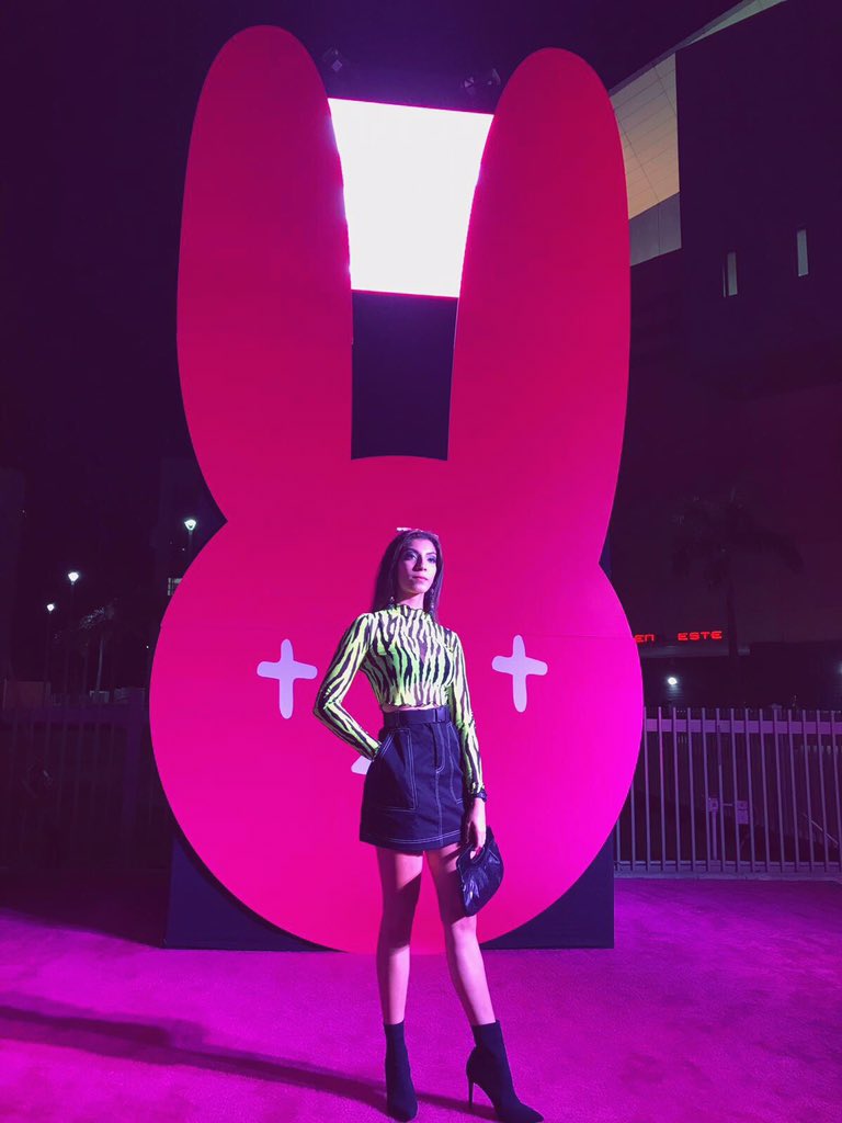 PanDdios97's tweet photo. “Me diferenció de la muchedumbre, a mi estilo puede que no te acostumbres” - @sanbenito 🐰🔥🔥
#100xpre #Badbunnyconcert https://t.co/nJDvX3VEaT