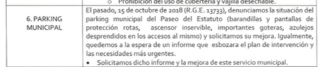 ParticipaCarmo's tweet photo. @Antonio_xel @diacarmona @CarmotubeTV @ondacarmona @elgrifoinfo A ver si Ud. tiene más suerte, porque nosotros llevamos más de 6 meses solicitando mejoras urgentes para el parking. Quizás ahora que se acercan las elecciones. https://t.co/QqsTiuNiX1