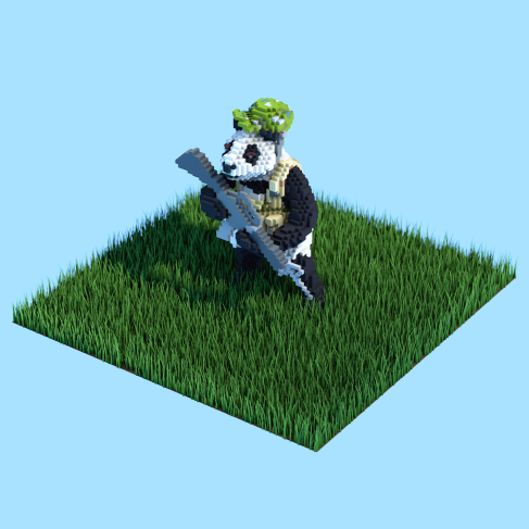 Panda I made a while back.  Render by <a href="/ZinjooV/">Zinjoo</a>. Sorry for not posting much stuff but I promise I got stuff to show in the future.