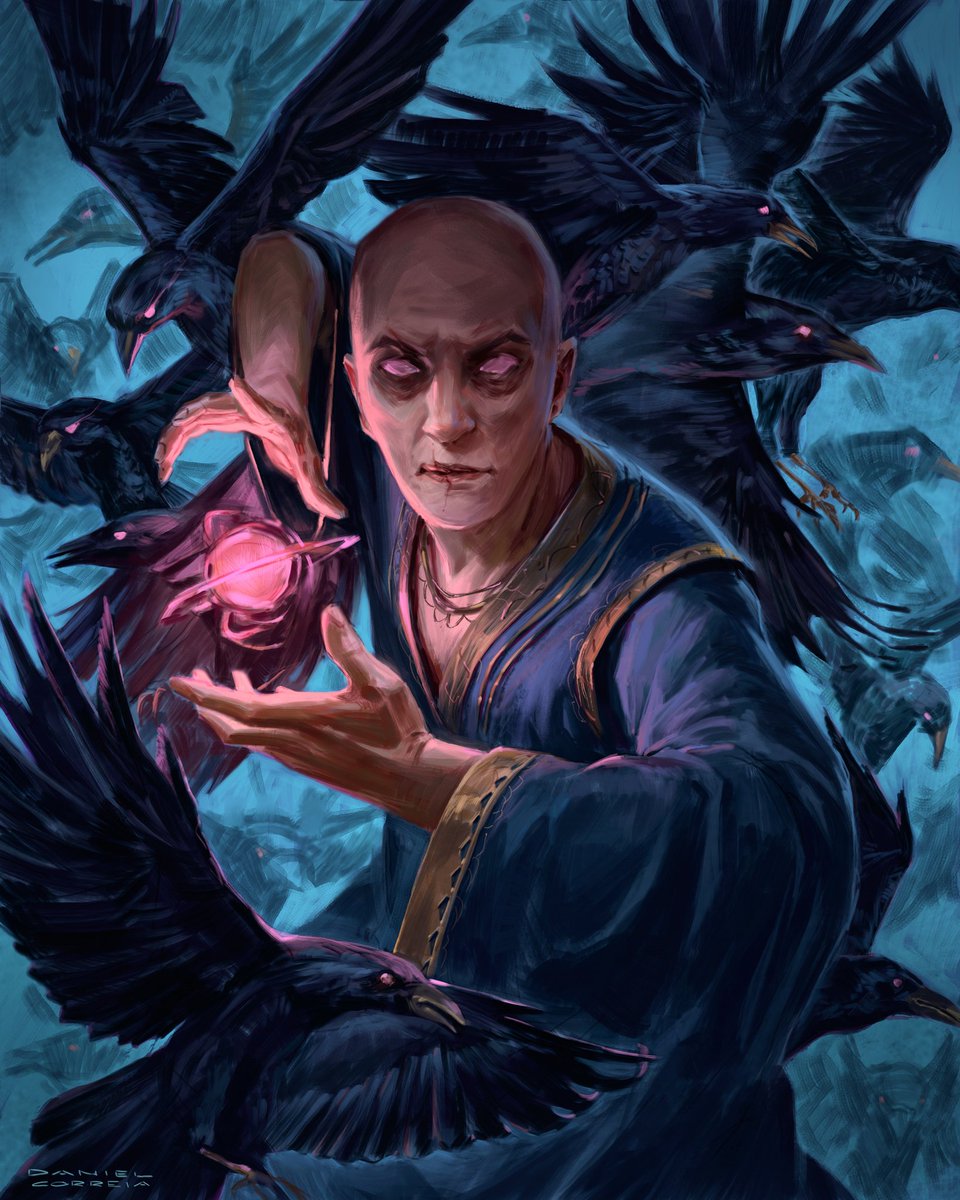 "Raven Master" my newest painting for a fantasy world I'm developing!
Check my work on <a href="/ArtStationHQ/">ArtStation.com</a>