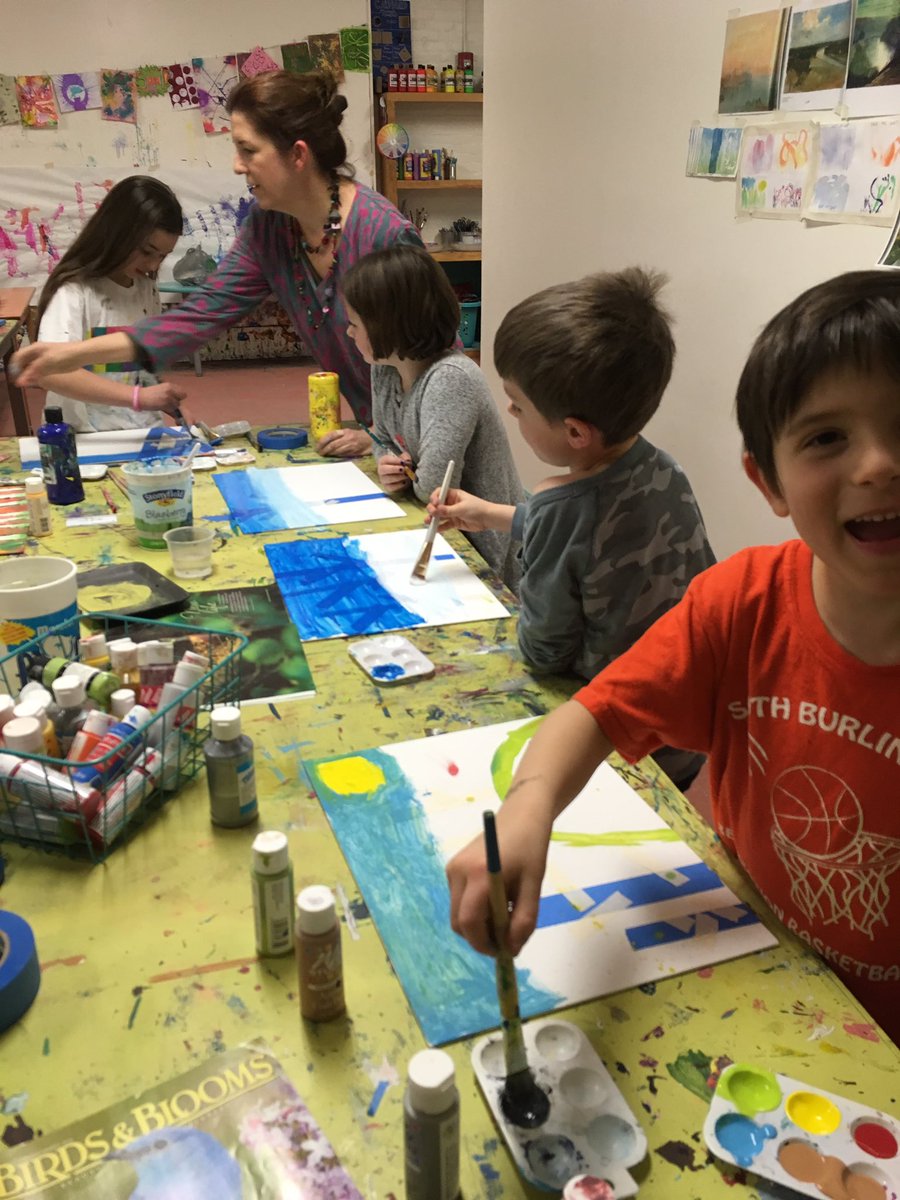 darcierankin's tweet photo. I am really enjoying exploring how art meets engineering through teaching classes at Radiate Art Space.  Last week we created background scenes in the Stop Motion Class!  Small class sizes allow for so much personalization too! https://t.co/2ulFIK6LMB