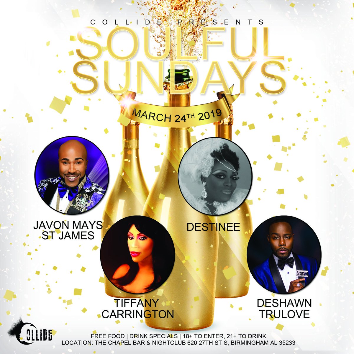 CollidePride's tweet photo. March 24th is the Next Soulful Sunday Showcase!
-
#collidewithpride #collidehausparty #lgbt #lgbtq #lgbtpoc #lgbtqpoc #gay #lesbian #bisexual #transgender #queer #genderfluid #genderNonconforming https://t.co/n17UIyGite