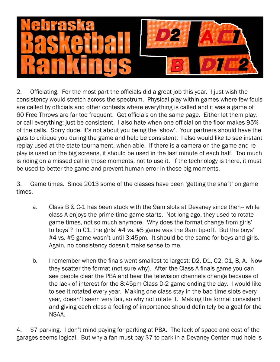 NEHSBBNEWS's tweet photo. Just a few observations following the 2018-2019 state tournaments. Another great season in the books. #NEHSBBNEWS signing off. https://t.co/YFRaVv2q7t