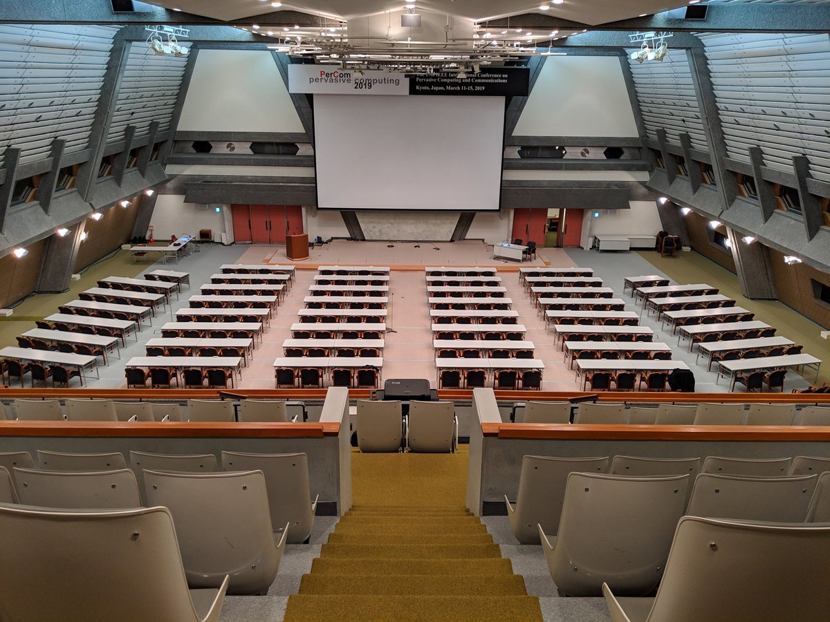 rkwy's tweet image. #IEEE #Percom #kyoto Conference room from a gallery view (4th floor)