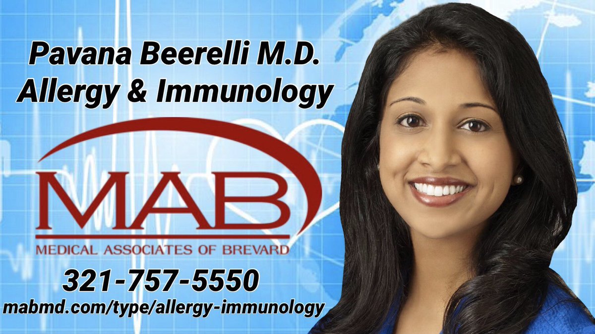 DrMarkPinsky's tweet photo. Coming up at 9:00 pm on @SpaceCoastDaily TV it’s the #DoctorsCorner with @DrMarkPinsky as he welcomes in Dr. Pavana Beerelli ftom Medical Associates of Brevard to discuss Alergies &amp; Immunology https://t.co/sArMR9kXpb
