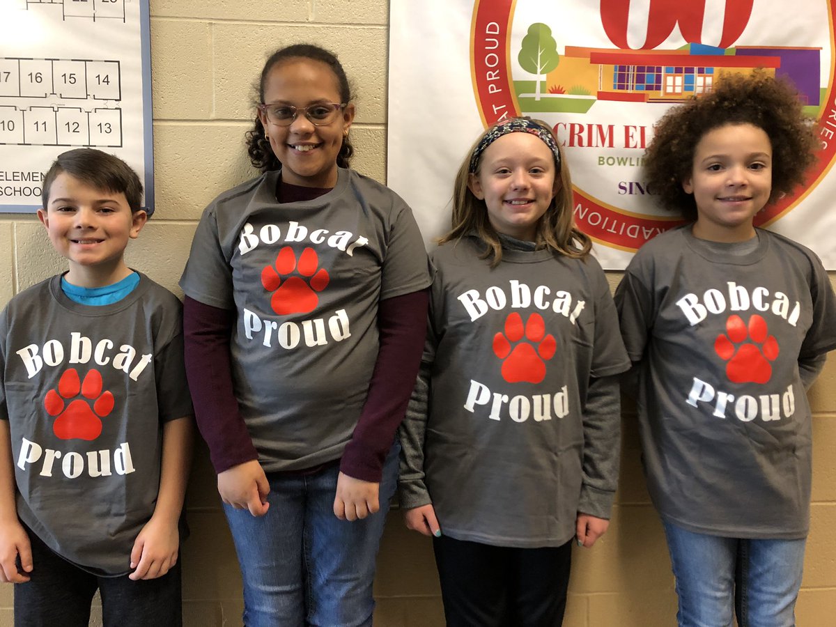 CrimGrade4BGCS's tweet photo. February 4th grade Bobcat Pride Recipients! @KaraffaAlyssa https://t.co/QWetj4AJeq