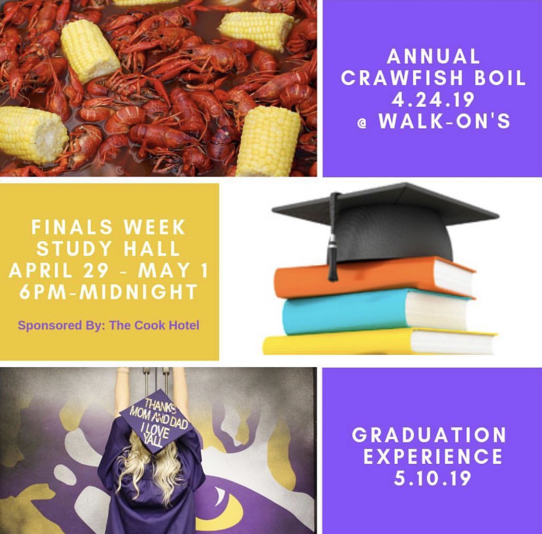 GeauxCollegiate's tweet photo. Hey Members! Add these dates to your calendar. More details coming to your 📧 soon! https://t.co/cj4UHT9S1O