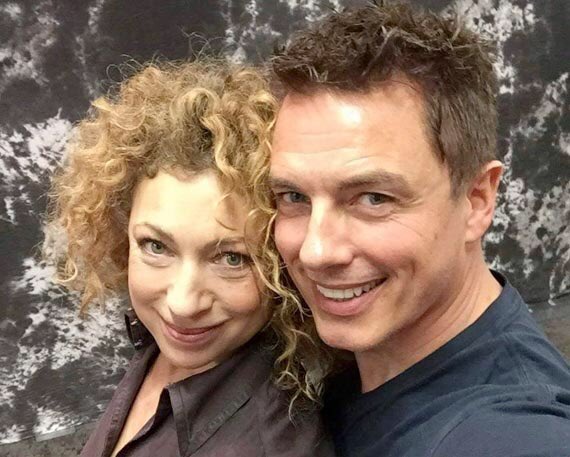 Happy birthday to this pair! and Alex Kingston!    