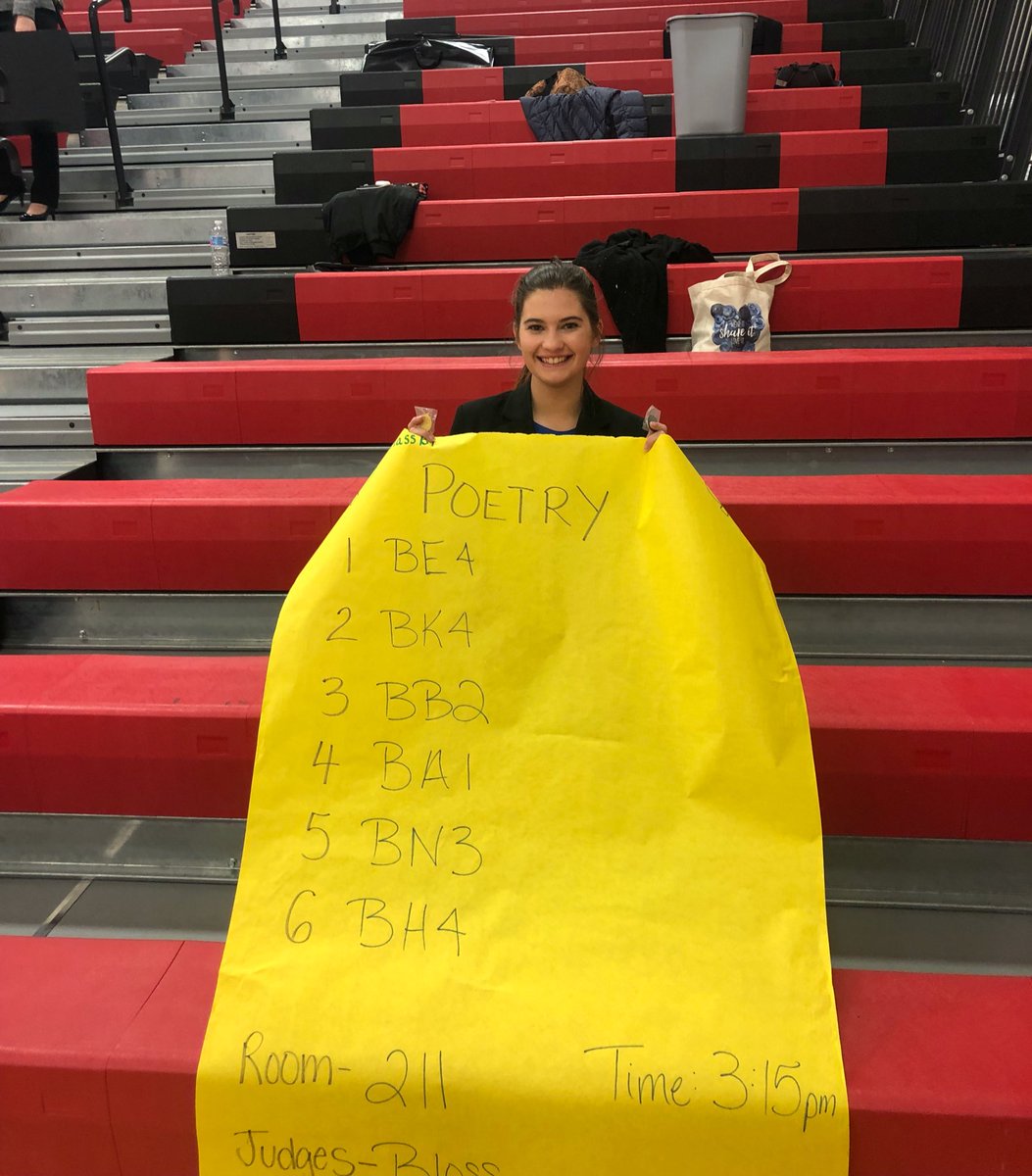 YOUR PHS STATE QUALIFIERS- Ella Ferguson and Alyssa Riha!!!
DI: Alyssa R. places 2nd and moves onto state!
PER: Ella F. receives 3rd place and will perform at state!
POE: Alyssa R. is the district champion with a 1st place win and will be double entered at state! <a href="/Platteview_HS/">Platteview Trojans</a>