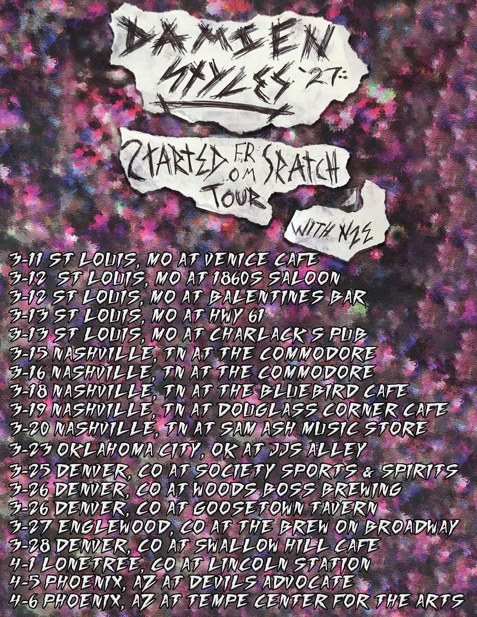 itsdamienstyles's tweet photo. 🚨HERE ARE THE #StartedFromScratch TOUR DATES ‼️‼️ https://t.co/UiYE6dzpCR