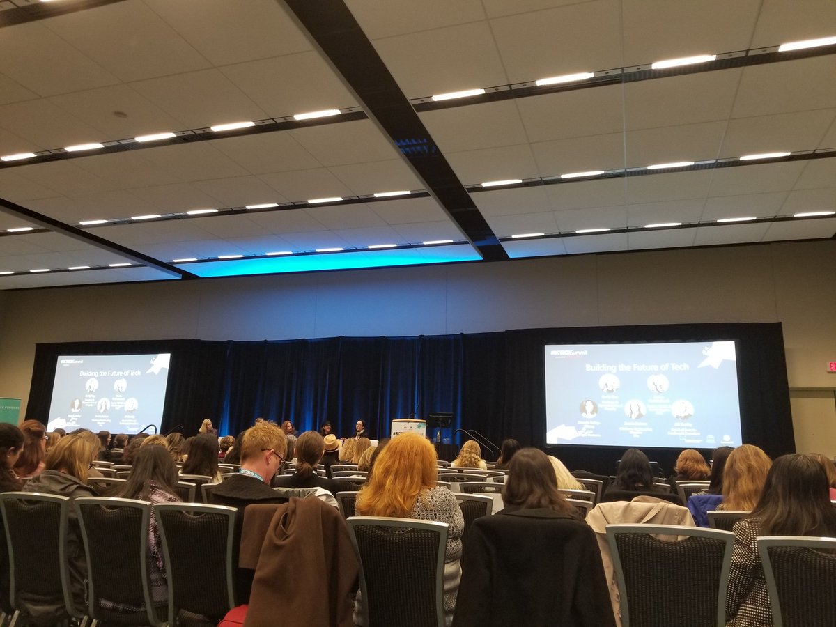Awesome start to the <a href="/bctechsummit/">#BCTECH Summit</a> with two great conversations around #womenwhotech and how we can all jump in and support opportunities for women and the future of tech #BCTechSummit2019